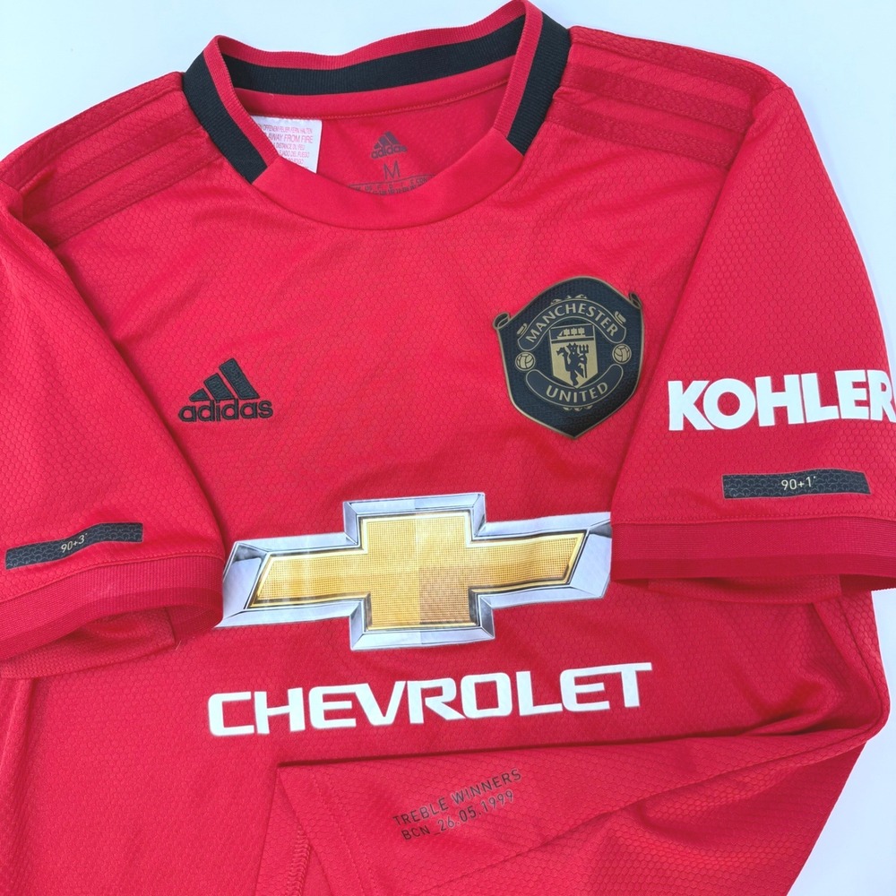 Adidas Manchester United 2019-20 Home Jersey Youth Medium Treble Winners Red
